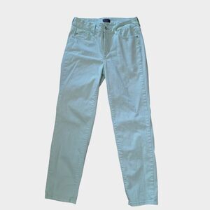NYDJ Spring Green Jeans Ankle Skinny Lift Tuck Size 8 Womens